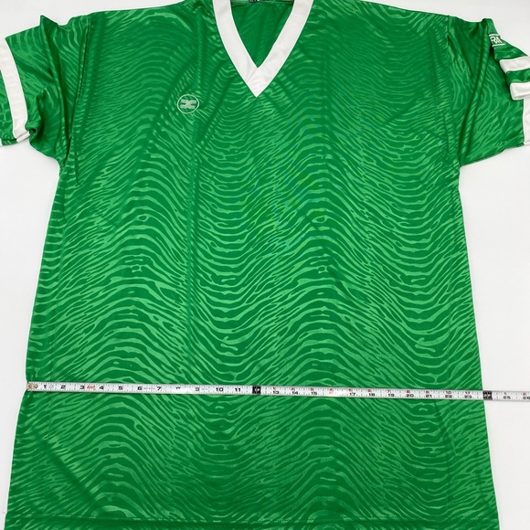 Xara Soccer Jersey T Shirt Mens XL Green White Made In Egypt. - Picture 11 of 11